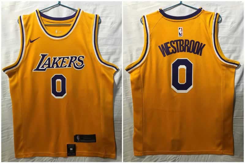 Lakers 0 Russell Westbrook Yellow Nike Swingman Jersey,We sell and wholesale Lakers 0 Russell Westbrook Yellow Nike Swingman Jersey on line form chian!